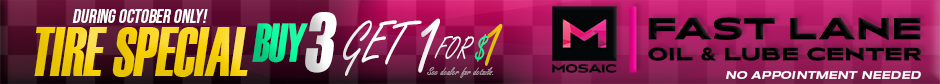 Mosaic fast lane banner